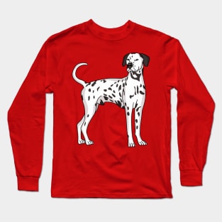 Dalmatian dog cartoon Long Sleeve T-Shirt